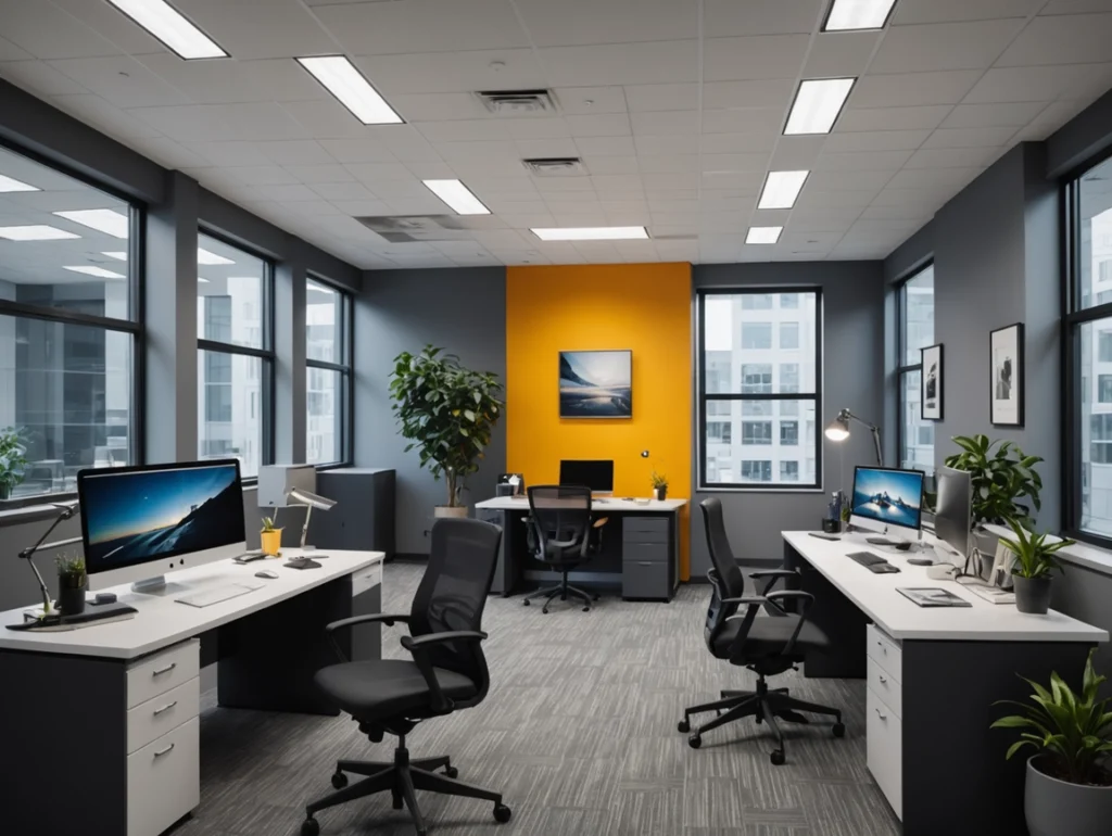 Aménagement professionnel de bureau moderne sur mesure au Maroc en 2026