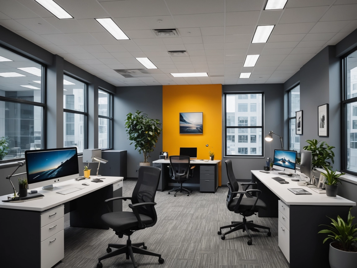 Aménagement professionnel de bureau moderne sur mesure au Maroc en 2026