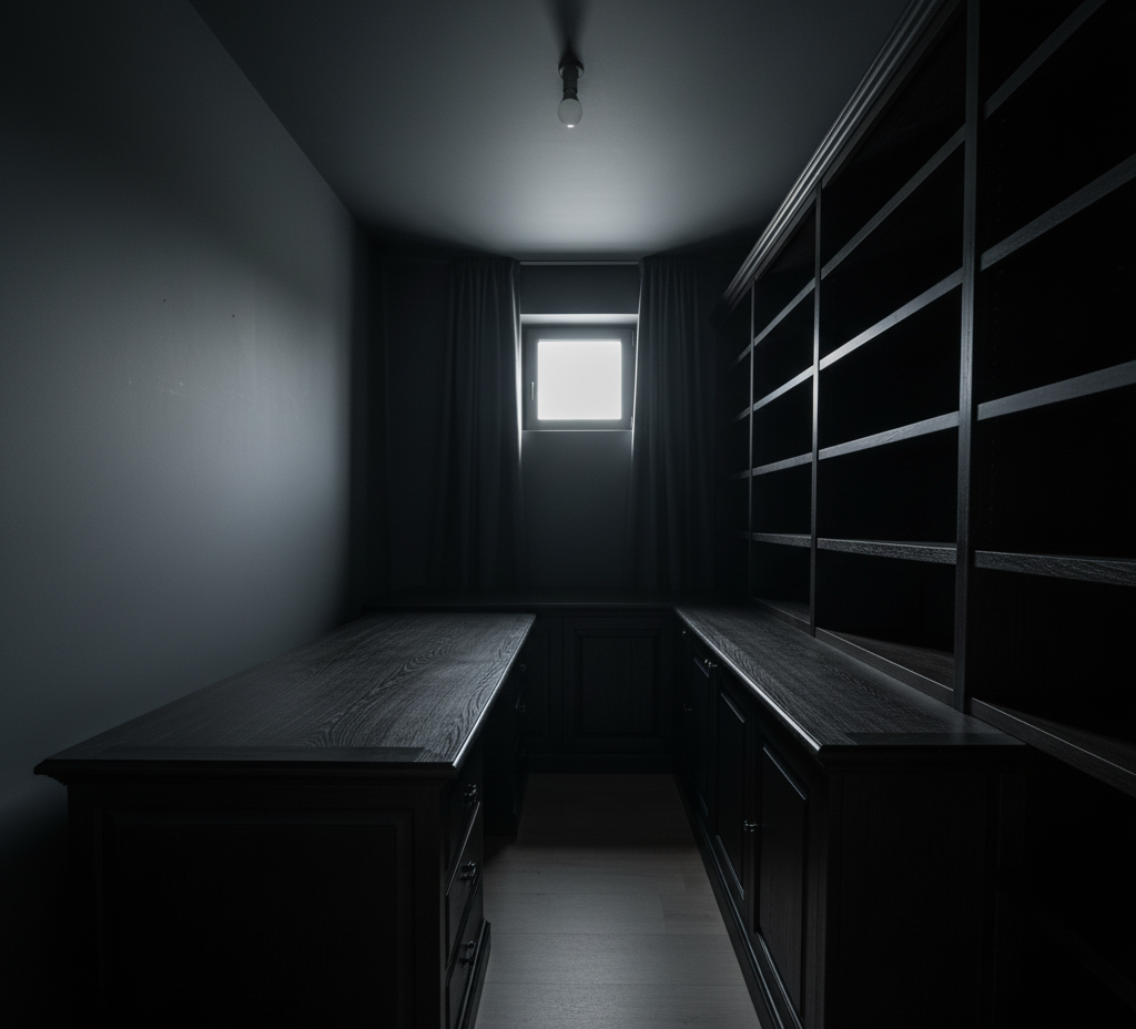 Erreur : utiliser des couleurs sombres dans un petit espace le fait paraître plus petit.